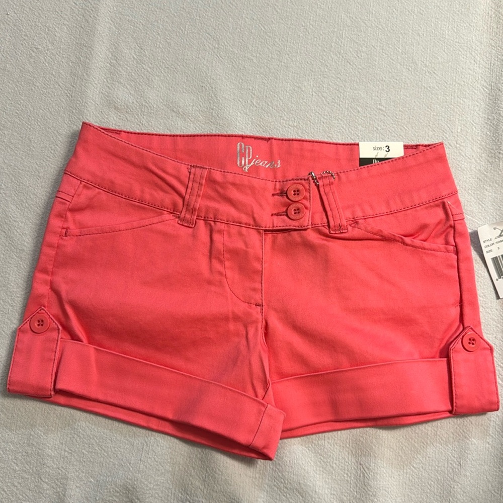 NWT Celebrity Pink Jeans Cuffed Shorts - Fuchsia Rose